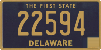 DE license plate 22594