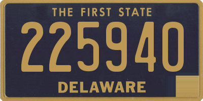 DE license plate 225940