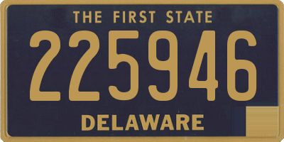 DE license plate 225946