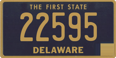 DE license plate 22595