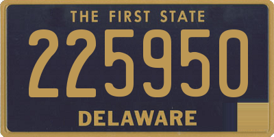 DE license plate 225950