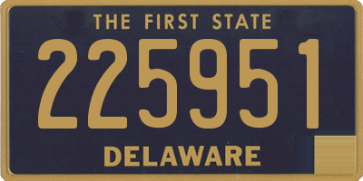 DE license plate 225951