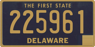 DE license plate 225961
