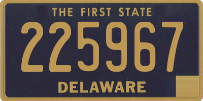 DE license plate 225967