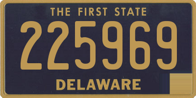 DE license plate 225969