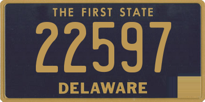 DE license plate 22597