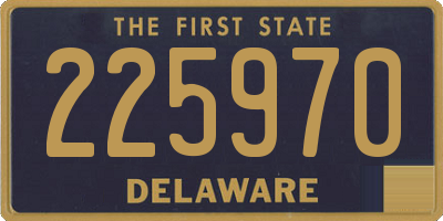 DE license plate 225970