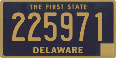 DE license plate 225971