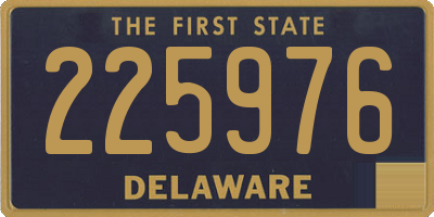 DE license plate 225976