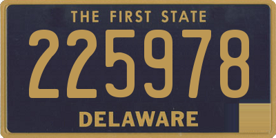 DE license plate 225978