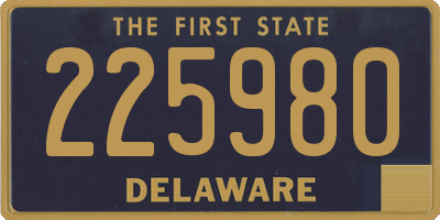 DE license plate 225980