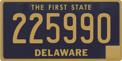 DE license plate 225990