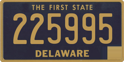 DE license plate 225995