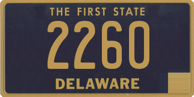 DE license plate 2260