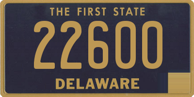 DE license plate 22600