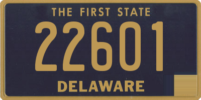 DE license plate 22601