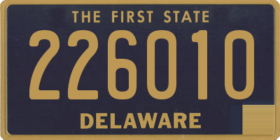 DE license plate 226010