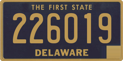 DE license plate 226019