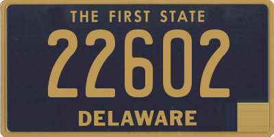 DE license plate 22602