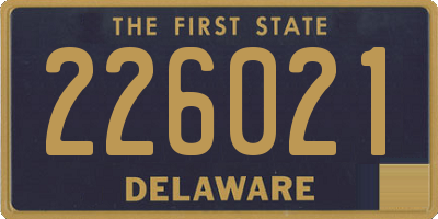 DE license plate 226021
