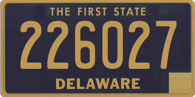 DE license plate 226027
