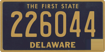 DE license plate 226044