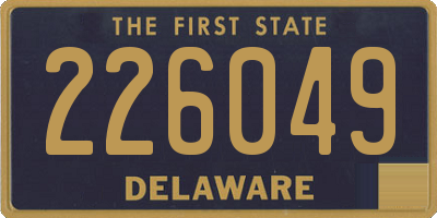 DE license plate 226049