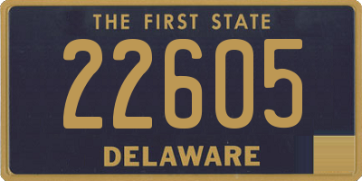 DE license plate 22605