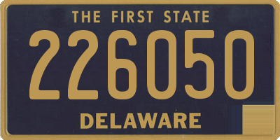 DE license plate 226050