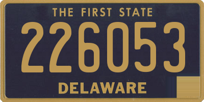 DE license plate 226053