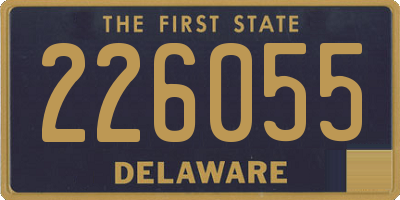 DE license plate 226055