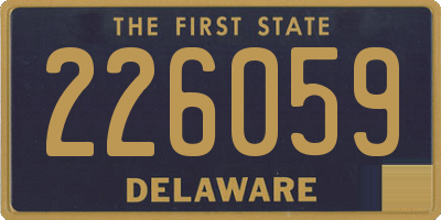 DE license plate 226059