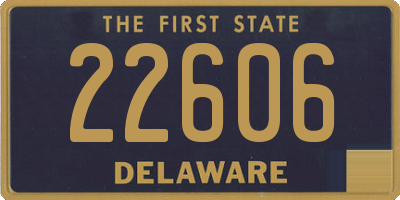 DE license plate 22606