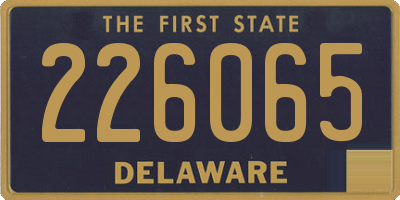 DE license plate 226065