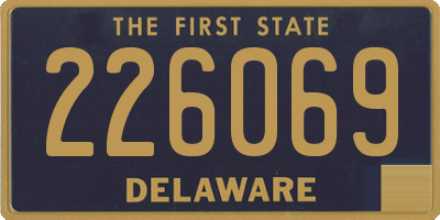 DE license plate 226069