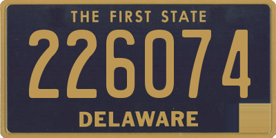 DE license plate 226074