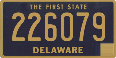 DE license plate 226079