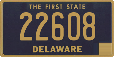 DE license plate 22608