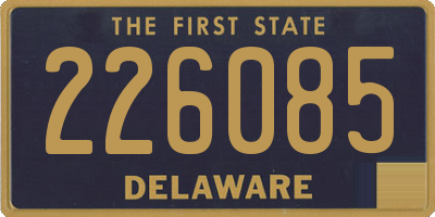 DE license plate 226085