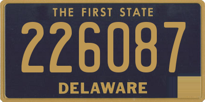 DE license plate 226087