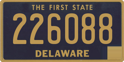 DE license plate 226088