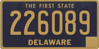 DE license plate 226089