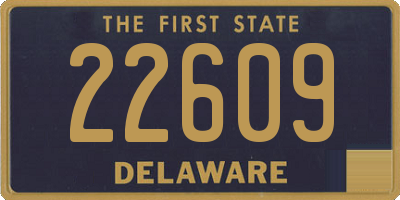 DE license plate 22609