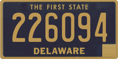 DE license plate 226094