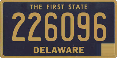 DE license plate 226096