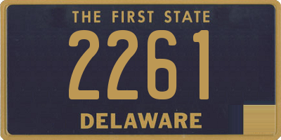 DE license plate 2261