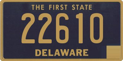 DE license plate 22610