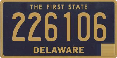 DE license plate 226106