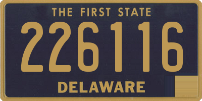 DE license plate 226116