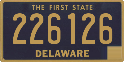 DE license plate 226126
